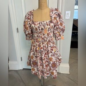 1. State Autumn Floral Smocked Dress